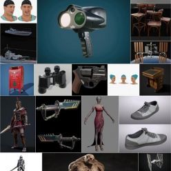 3D model PBR Game and 3D-Scan 3D-Models Bundle January 2021