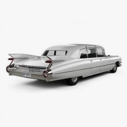 3D model Cadillac Fleetwood 75 sedan 1959