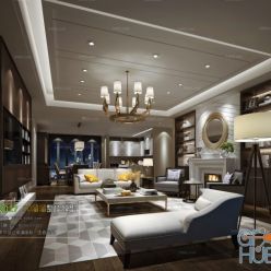 3D model PostModern Style Interior 092