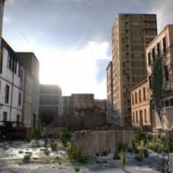 3D model City After War Exterior Scene (Blend)