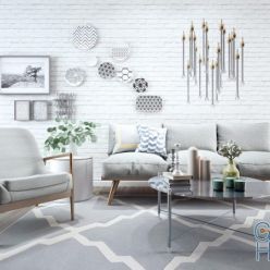 3D model Group of furnishings for the mixed living room 12