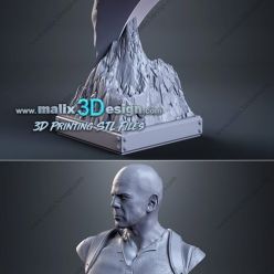 3D model John Mclane Bust – 3D Print