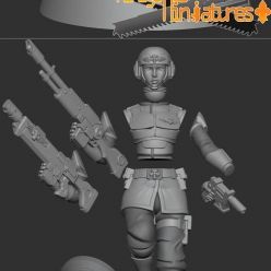 3D model Minigames Miniatures - Imperial Guardsman Anime Figurines – 3D Print