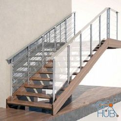 3D model Wooden Stairs (max)