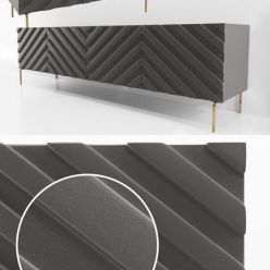 3D model Decorative Chevron Console Anthrazit