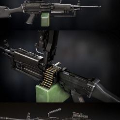 3D model M249 para