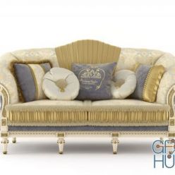 3D model Modenese Gastone 14441 3-seater sofa