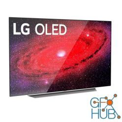 3D model OLED CX9 4K TV by LG