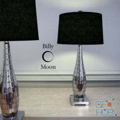 3D model Billy Moon Cosmas Mosaic Mirrored Table Lamp