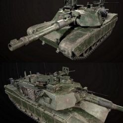 3D model M1A2 Abrams Main Battle Tank