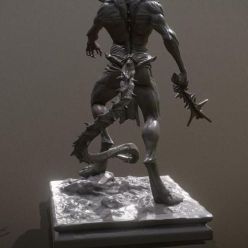 3D model 2020 Inktober - Day 03: Bulky and Molag bal – 3D Print