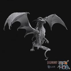 3D model Red Great Wyrm – 3D Print