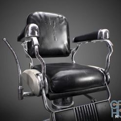 3D model Barbershop Chair PBR