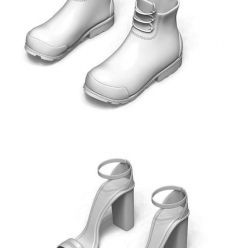 3D model Merged Shoes – 3D Print