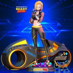3D model Racer Android 18