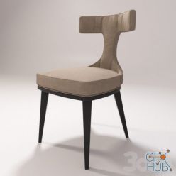 3D model Anvil Back Woven Dining Chair