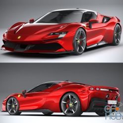 3D model Ferrari SF90 Stradale 2021