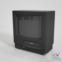 3D model Old TV