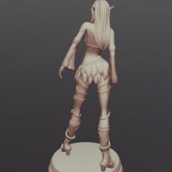 3D model Night Elf and Elf Priest – 3D Print