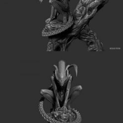 3D model Alien Xenomorph Big Chap – Xenomorph Series