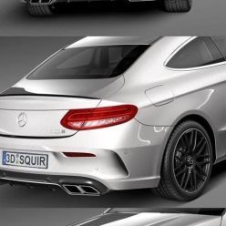 3D model Mercedes-Benz C63 AMG Coupe 2017