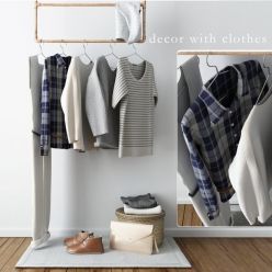 3D model Decor with clothes