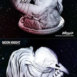 3D model 3DWicked - Moon Knight Bust – 3D Print