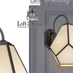 3D model Sconce Geometry Glass Light Bra Milk