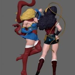 3D model Wonder Woman – Super Girl – 3D Print