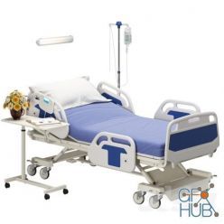 3D model Modern Hospital bed