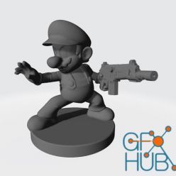 3D model Armed Mario – 3D Print