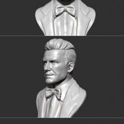 3D model David Beckham Bust – 3D Print