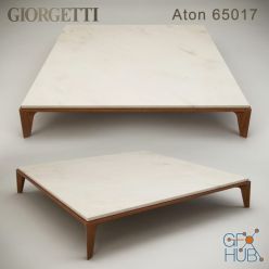 3D model Coffee table Giorgetti Aton 65017