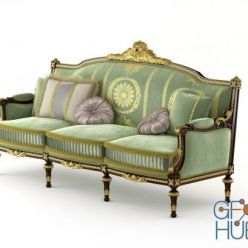 3D model Modenese Gastone 14401 3 seat sofa