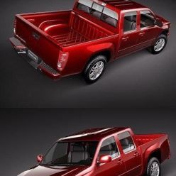 3D model Chevrolet Colorado crew cab