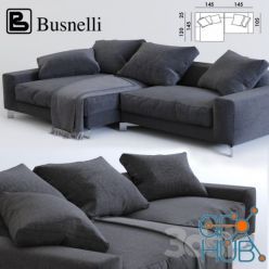 3D model Corner sofa Busnelli