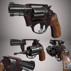 3D model PBR Charter Arms Undercoverette 32 Revolver