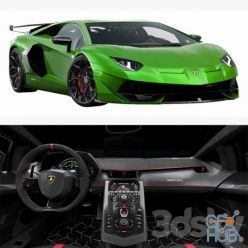 3D model Lamborghini Aventador SVJ