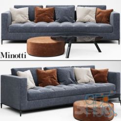 3D model Minotti ANDERSEN QUILT Sofa