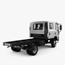 3D model Isuzu NPS 300 Crew Cab Chassis Truck 2015