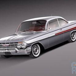 3D model Chevrolet Impala Coupe 1961