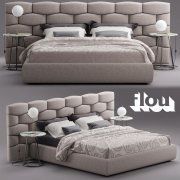 3D model Double bed Flou MAJAL