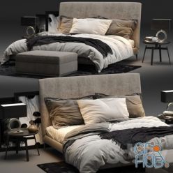 3D model Maxalto Demetra bed