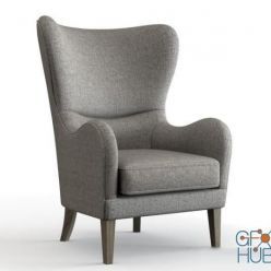 3D model Jera Swoop Wing Chair