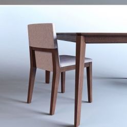 3D model Dining Table+chair