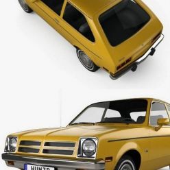 3D model Chevrolet Chevette coupe 1976