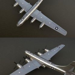 3D model B-29 Superfortress Bomber PBR