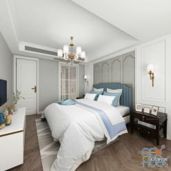 3D model Bedroom American style 3