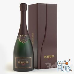 3D model Champagne with box