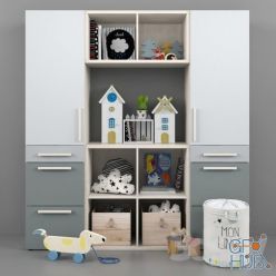 3D model Children's furniture and accessories 41 (max 2009 Vray, fbx)